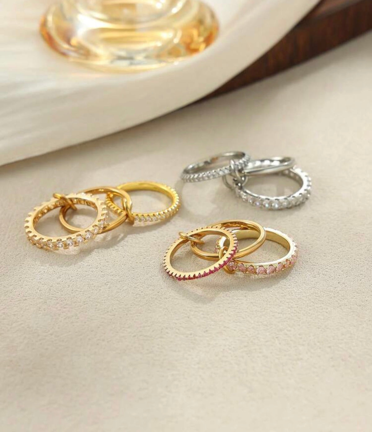 Gilded Embrace Triple-Band Ring