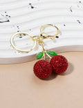Sparkling Rhinestone Cherry Bag Charm