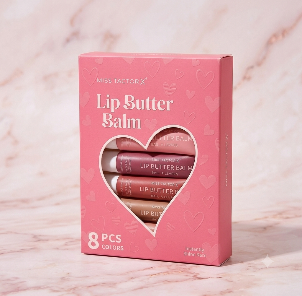 8-Piece Hydrating Lip Butter Balm Set
