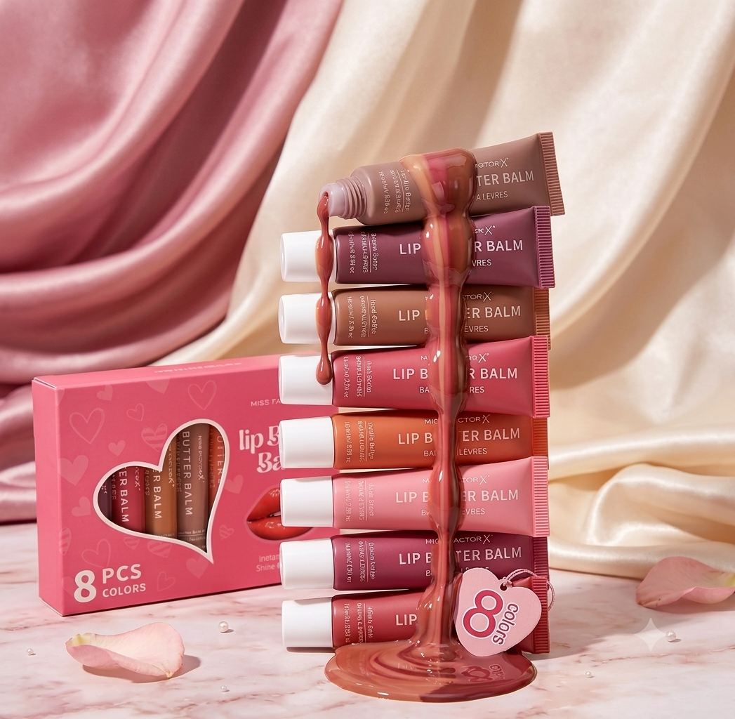 8-Piece Hydrating Lip Butter Balm Set