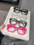 4 Oversized Thick-Frame Square Fashion Glasses