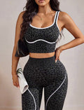 Contrast Trim Seamless Activewear 2 piece set