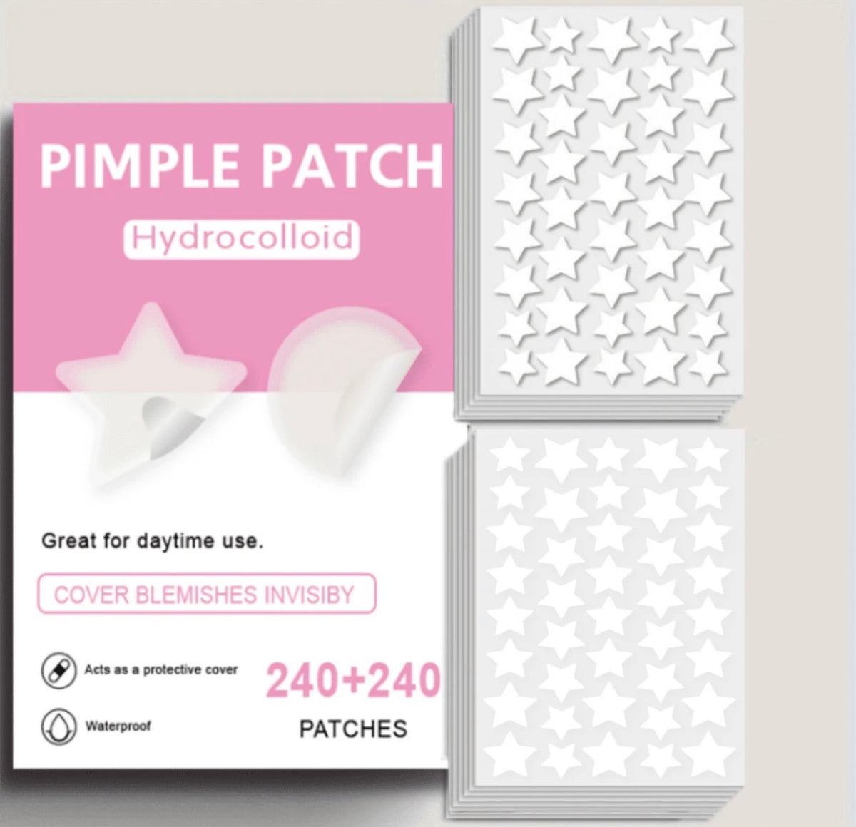 Hydrocolloid Star Pimple Patches – 480Pack