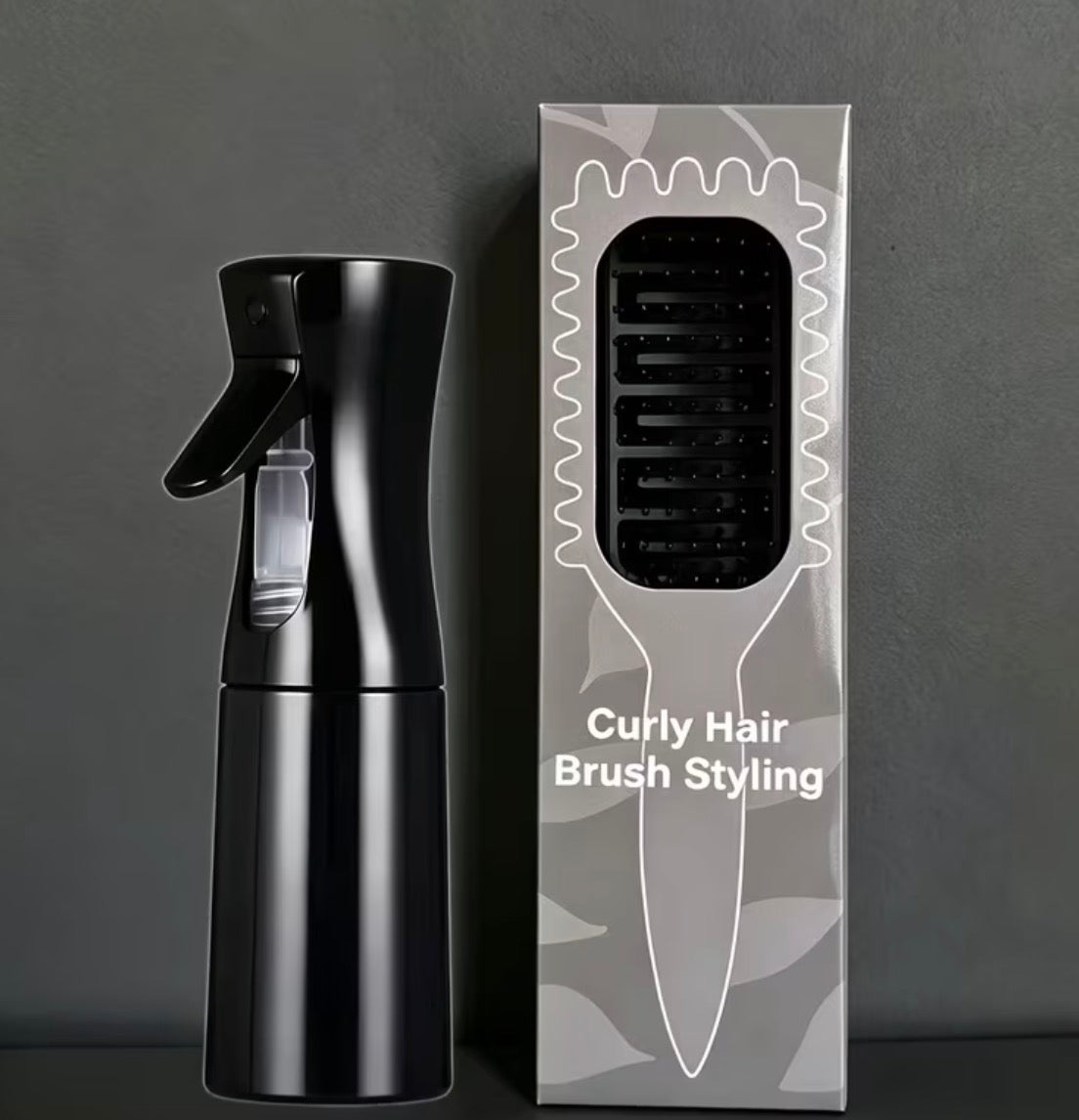 Styling Brush & Continuous Mist Bottle Set