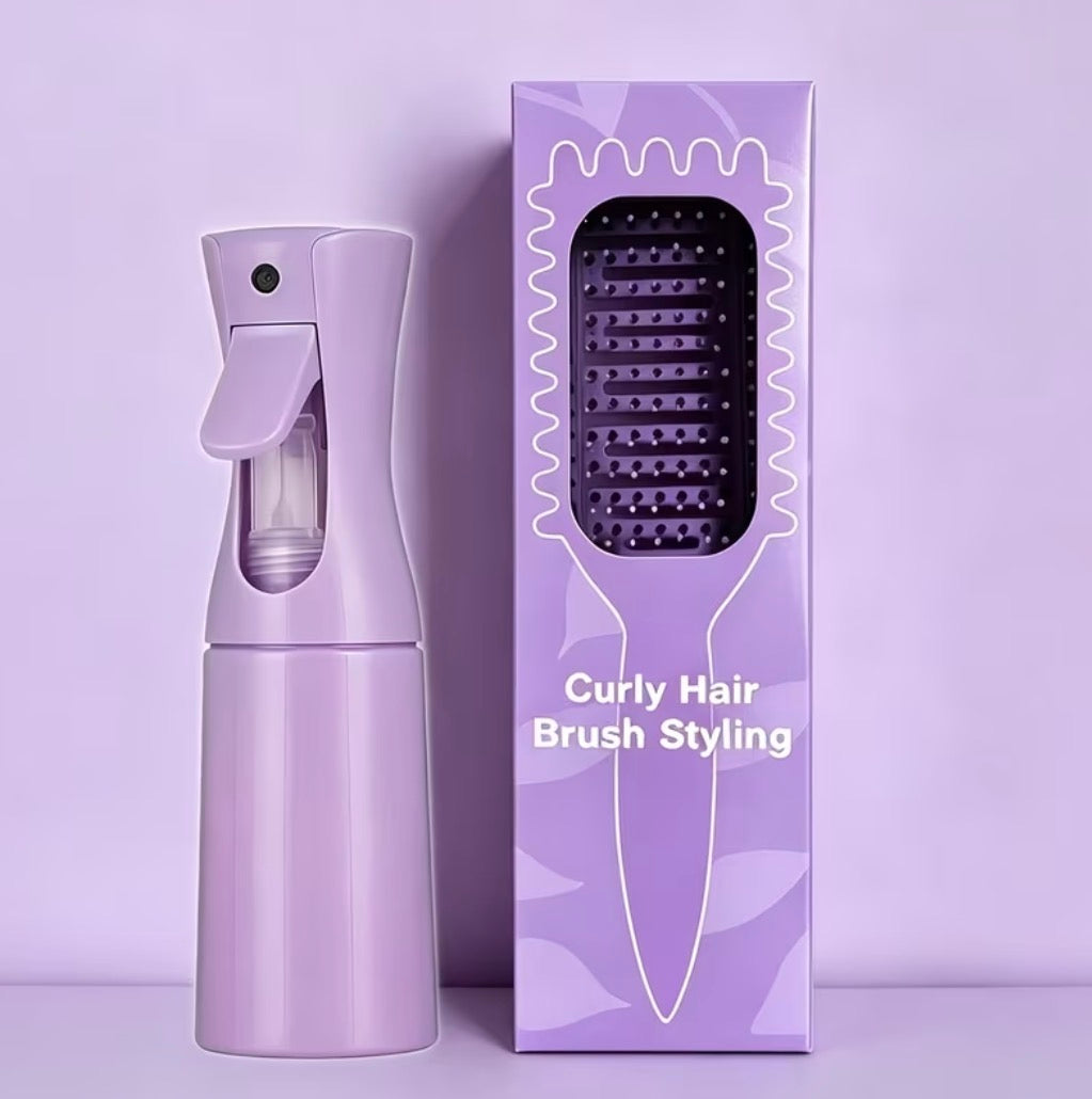 Styling Brush & Continuous Mist Bottle Set