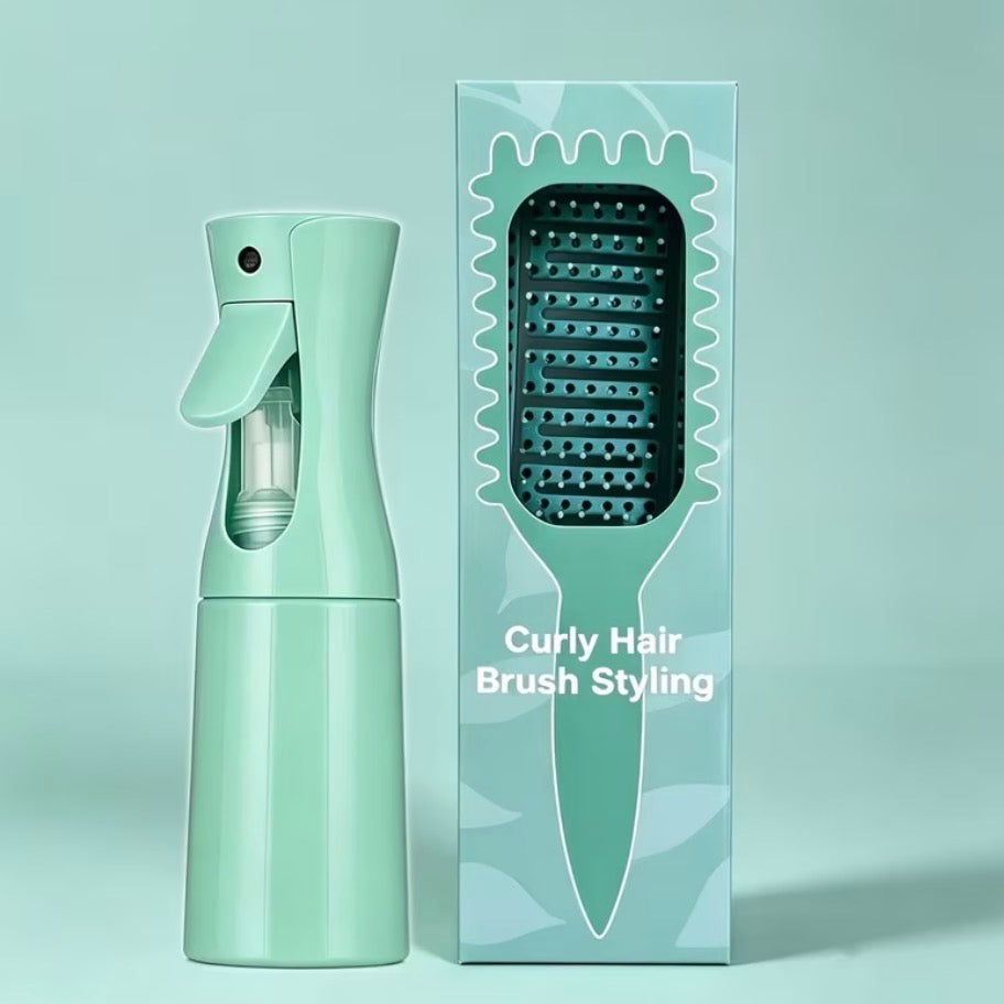 Styling Brush & Continuous Mist Bottle Set