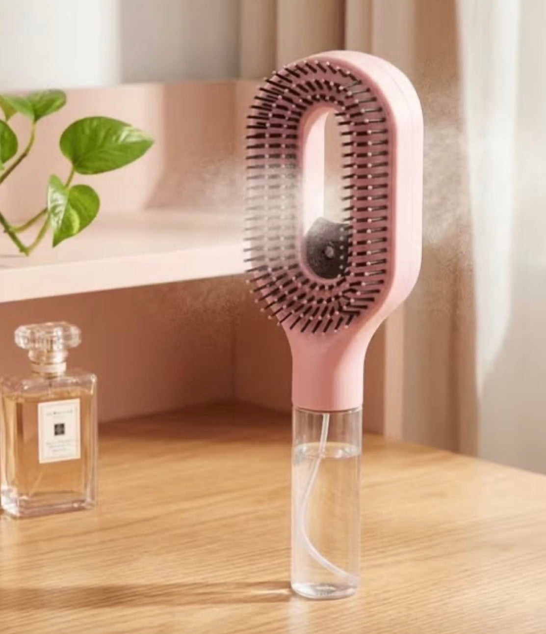 High-Pressure Mist Hairbrush